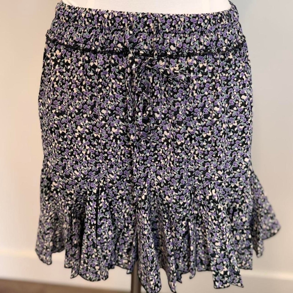 Floral Ruffle Mini Skirt โ Flowyโ ๐ - Picture 2 of 3